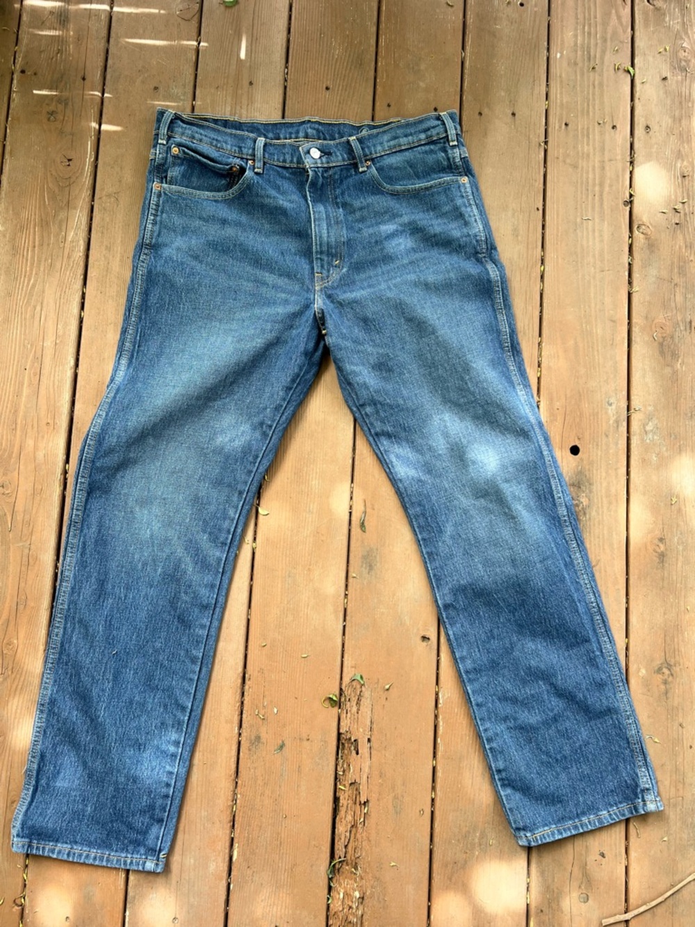Wrangler Men's Blue Denim Jeans 36x34